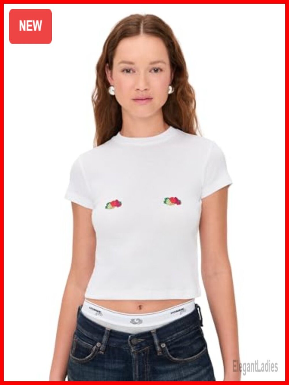 Homme Girls x Fruit of the Loom Lightweight Stretch Jersey Baby Tee